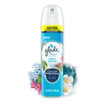 Glade Air Freshener Spray, Stocking Stuffers, Aqua Waves Scent, Fragrance Infused with Essential Oils, 8.3 oz