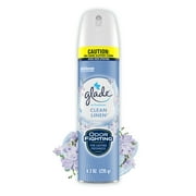 Glade Air Freshener Spray, Stocking Stuffers, Clean Linen Scent, Fragrance Infused with Essential Oils, 8.3 oz