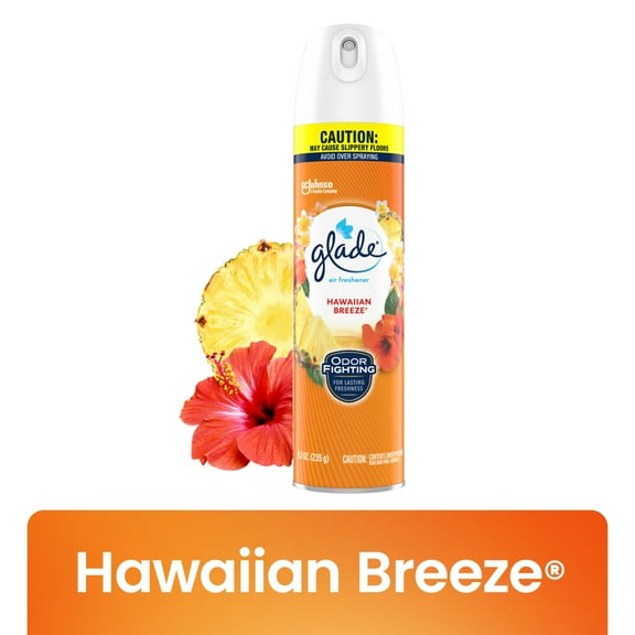 Glade Air Freshener Spray, Hawaiian Breeze Scent, Fragrance Infused with Essential Oils, 8.3 oz