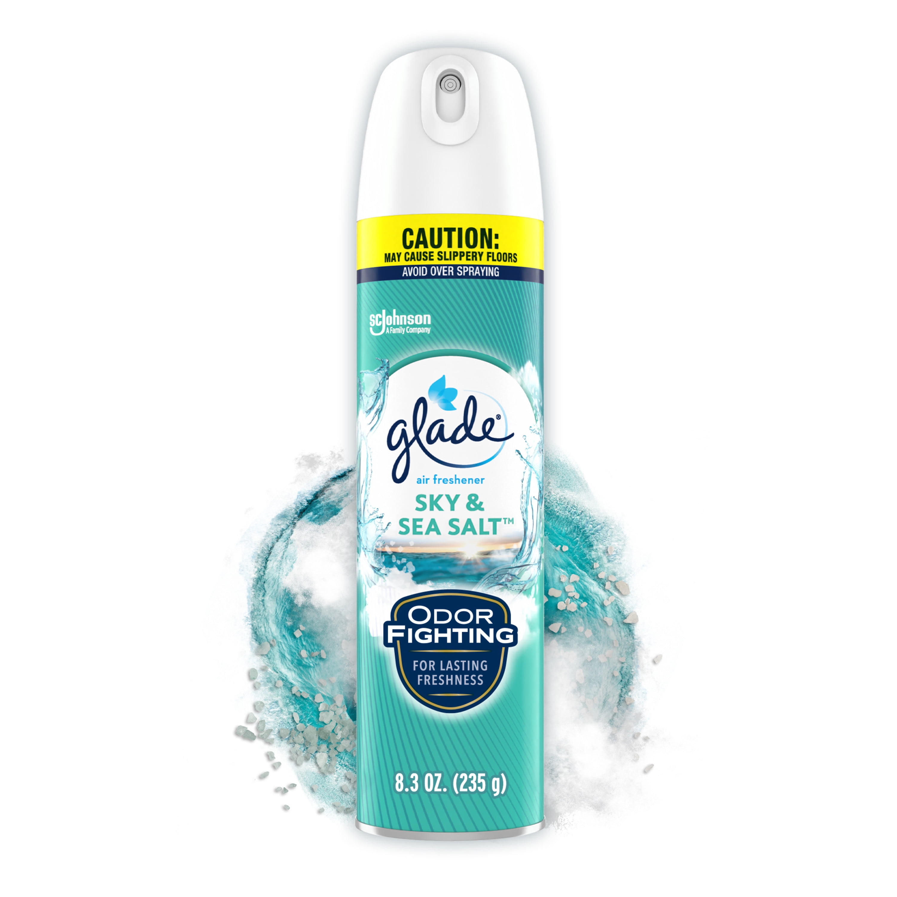 Glade Air Freshener Spray, Stocking Stuffers, Sky and Sea Salt scent, Infused with Essential Oils, 8.3 oz