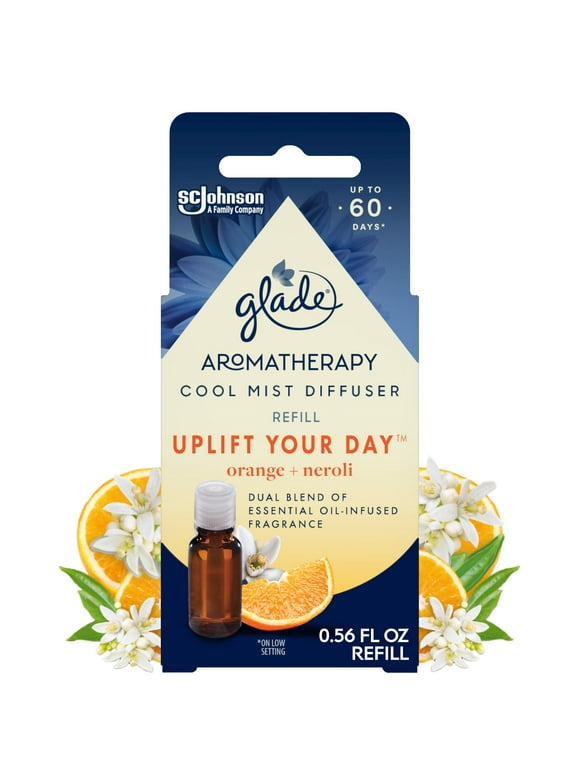 Glade Aromatherapy Essential Oil Diffuser Refills, Orange & Neroli, 0.56 oz, 6 Count