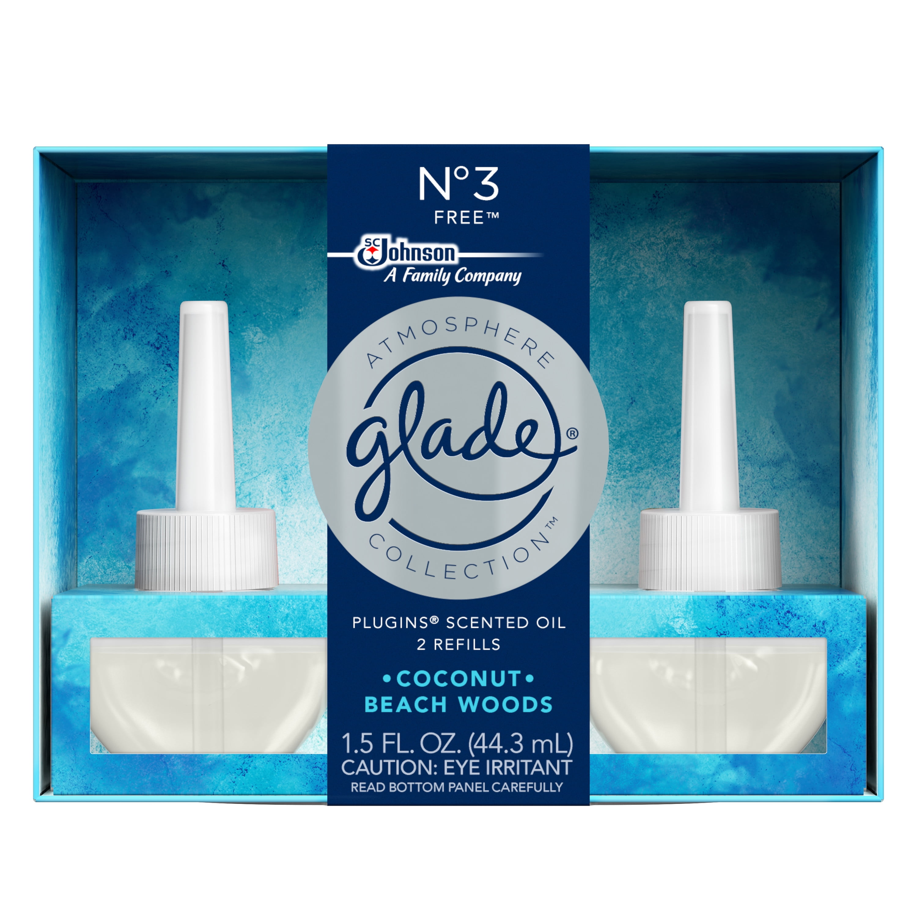 Glade Atmosphere Collection PlugIns Scented Oil Air Freshener Refill, No 3 Free, 2 refills, 1.5 fl oz
