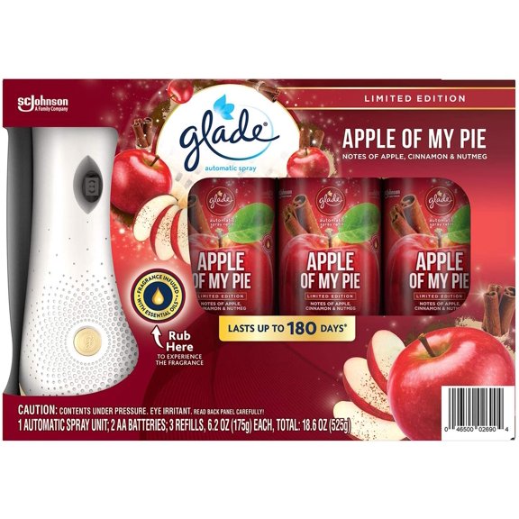 Glade Automatic Spray 1+3 Fall Kit (Apple of My Pie) Plus 3 Refills