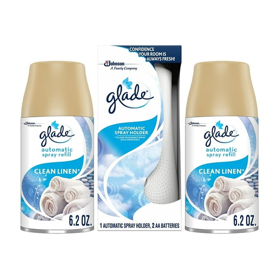 Glade Automatic Spray Air Freshener Combo Set Clean 320869
