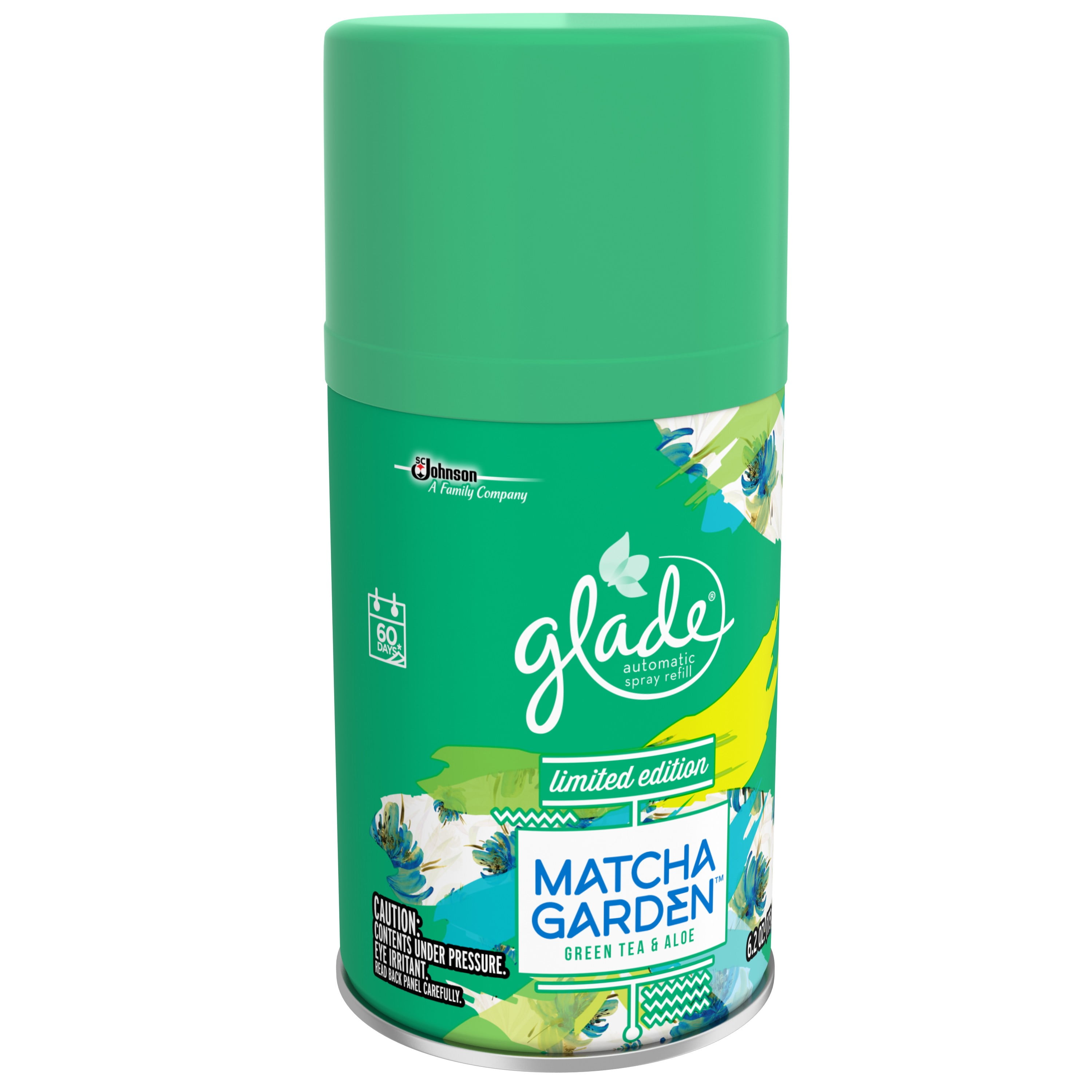 Glade Automatic Spray Air Freshener, Refill, Matcha Garden, 6.2 Oz