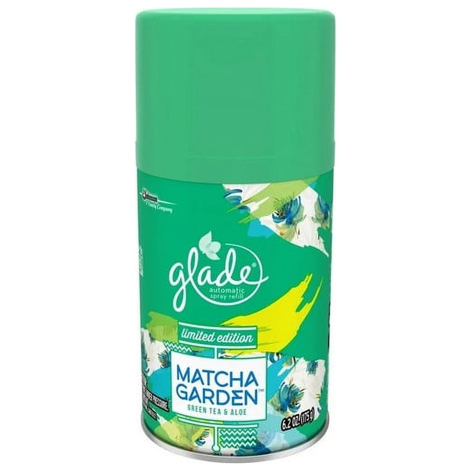 Glade Automatic Spray Air Freshener, Refill, Matcha Garden, 6.2 Oz