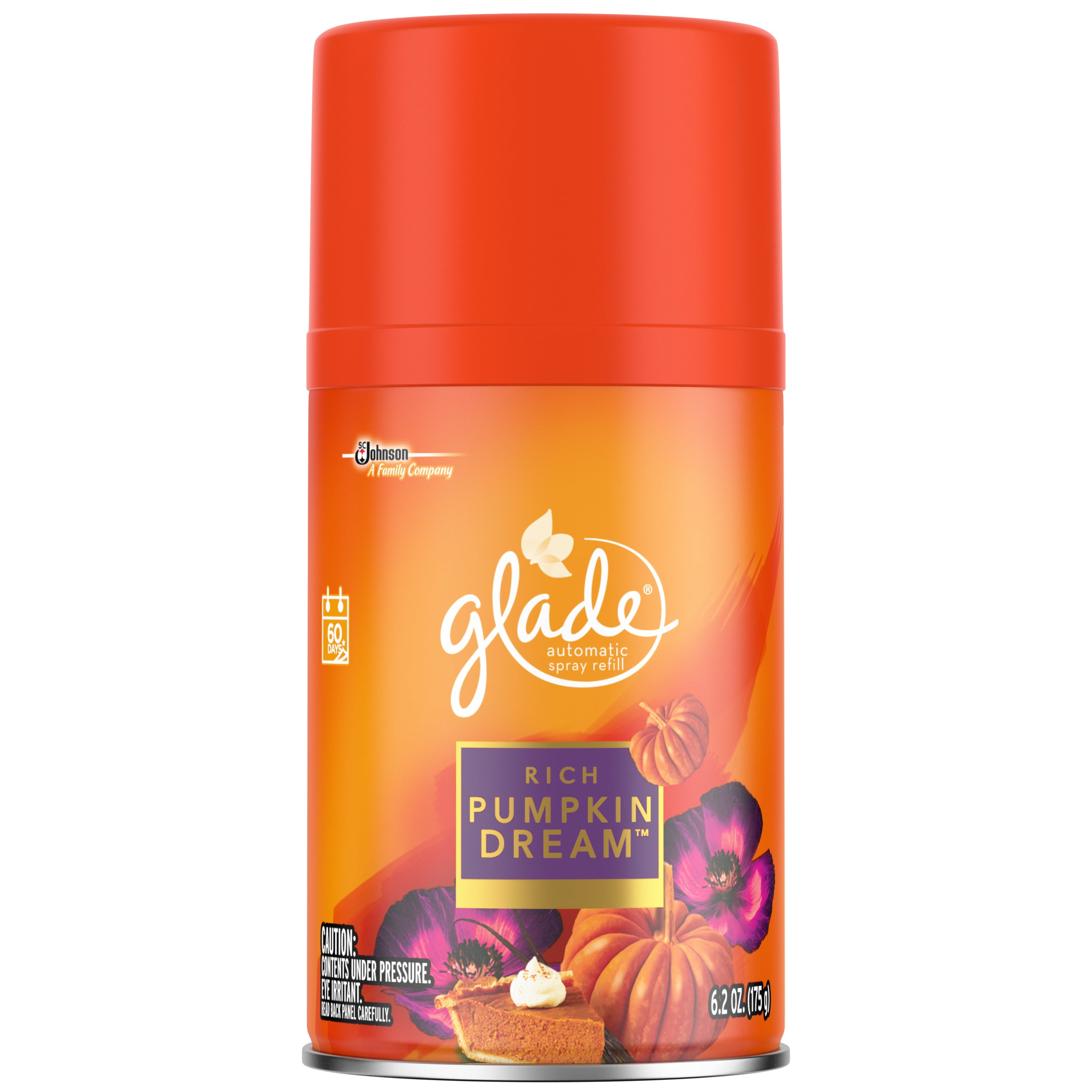 Glade Automatic Spray Air Freshener Refill, Rich Pumpkin Dream, 6.2 Ounces