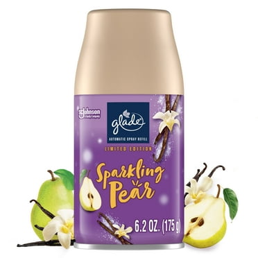 Glade Automatic Spray Air Freshener Refills, Sparkling Pear, 6.2oz