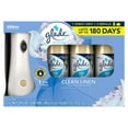thumbnail image 1 of Glade Automatic Spray Clean Linen: 1 Automatic Spray Unit; 2 AA Batteries; 3 Refills, 6.2 oz Each, Total 18.6 oz, 1 of 5