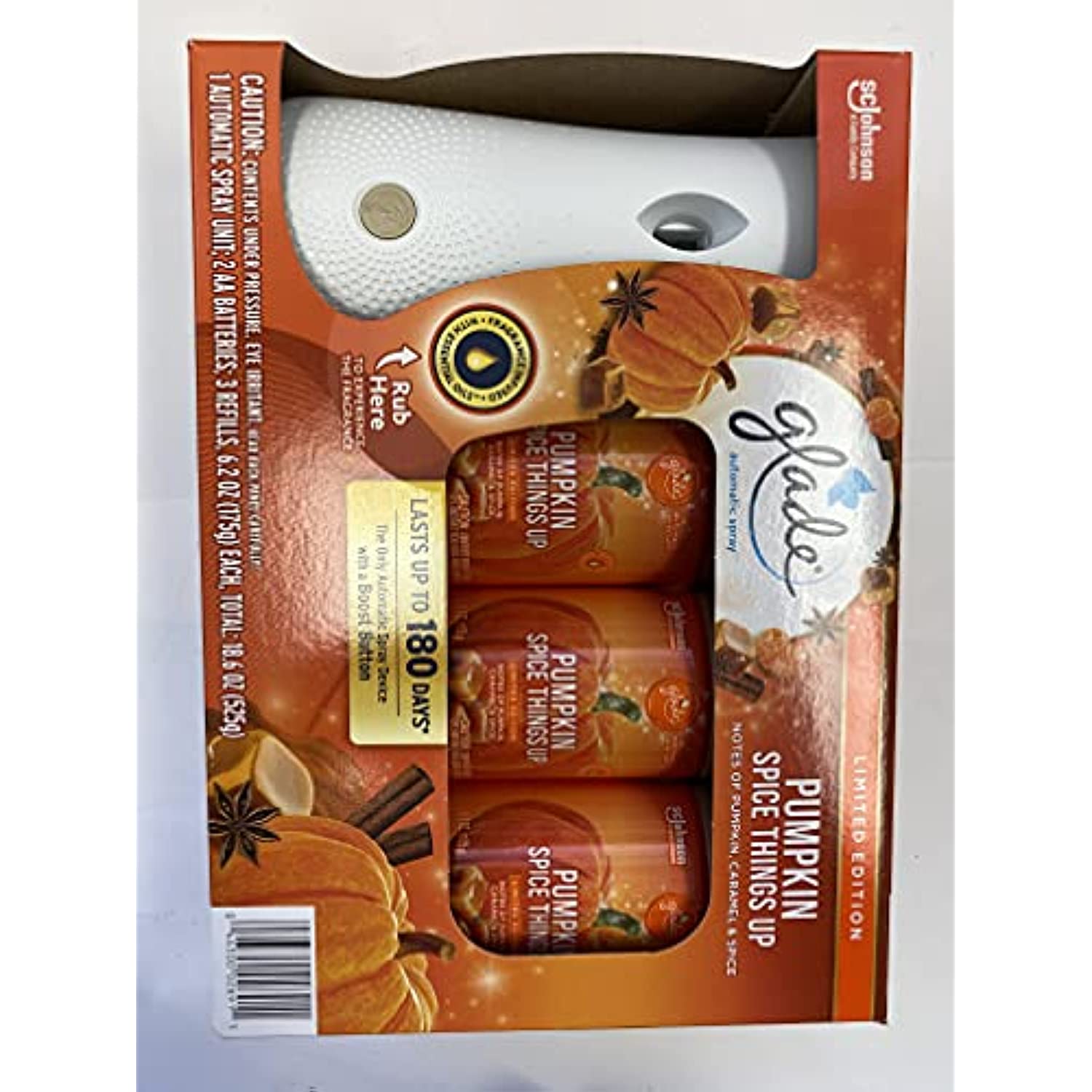Glade Automatic Spray Diffuser Kit Pluse 3 Refills Limited Edition
