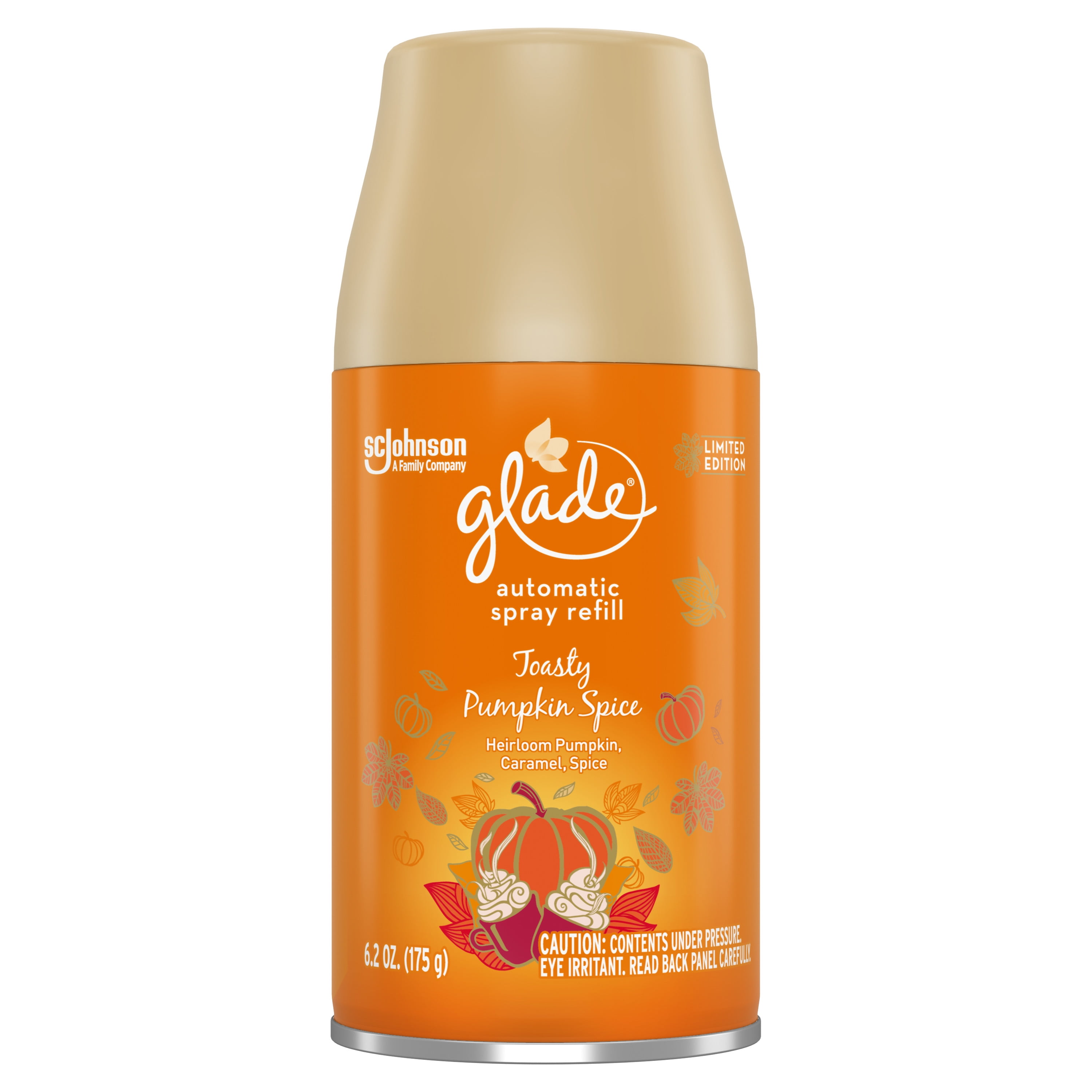 Glade Automatic Spray Refill 1 CT Toasty Pumpkin Spice 6.2 OZ. Total Air Freshener