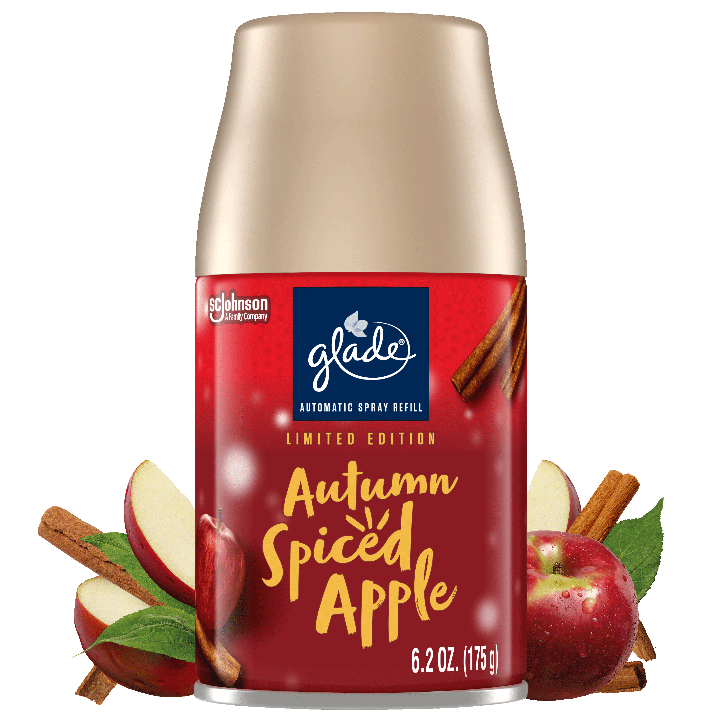 Glade Automatic Spray Refill, Air Freshener, Autumn Spiced Apple, 6.2