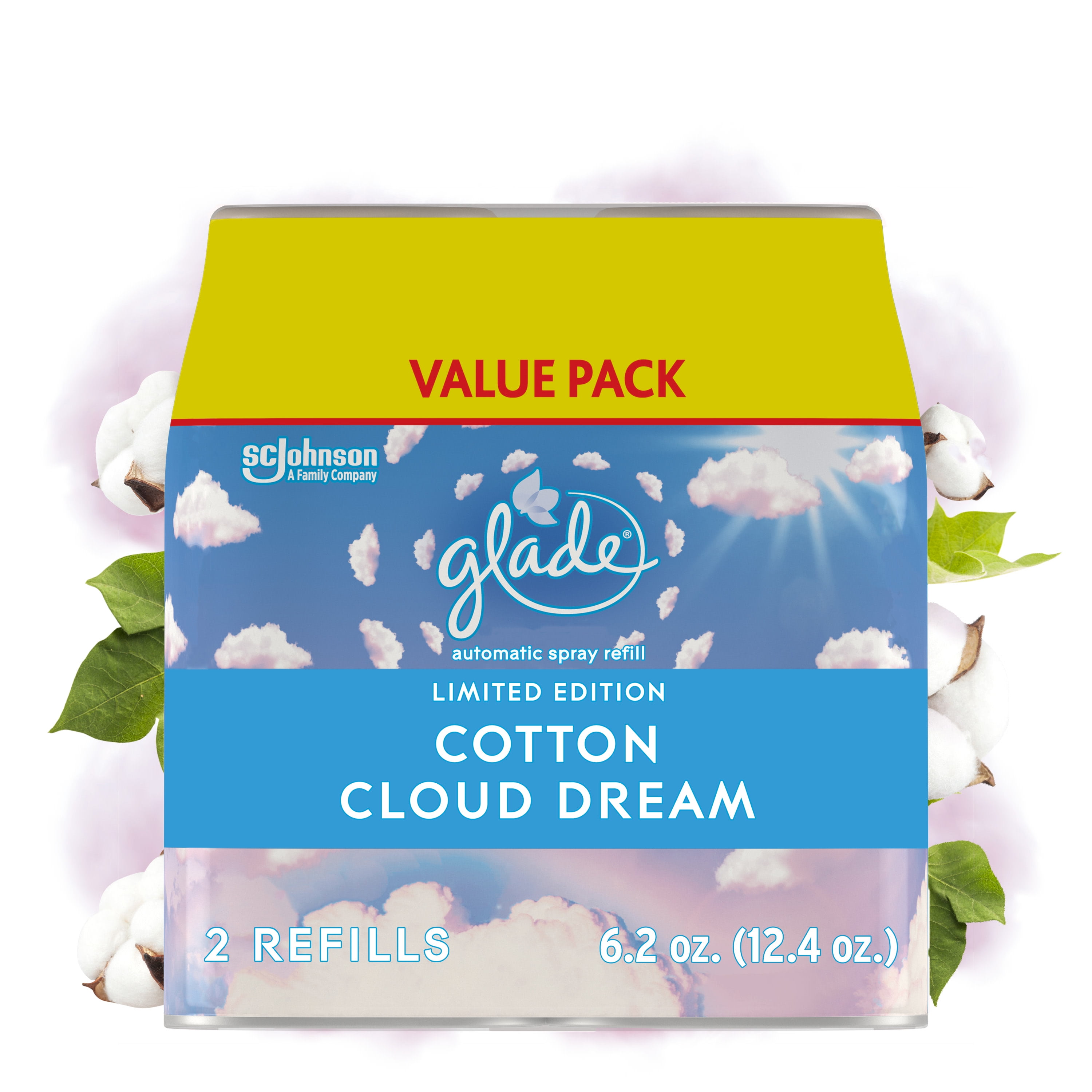 Glade Automatic Spray Refill, Automatic Air Freshener, Cotton Cloud