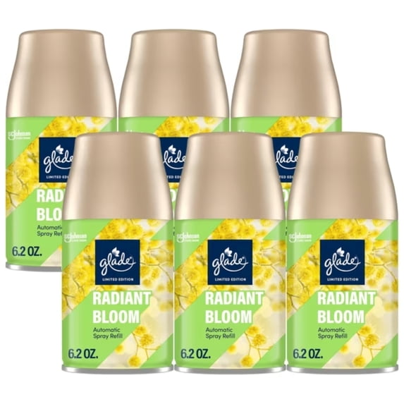 Glade Automatic Spray Refill, Air Freshener, Empower Mint, 6.2 oz, 6 Count