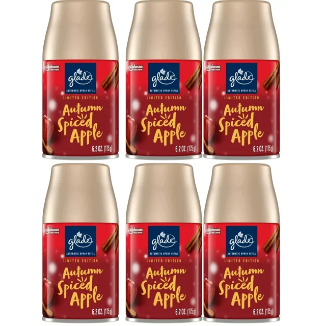 Glade Automatic Spray Refill, Air Freshener, Empower Mint, 6.2 oz, 6 Count