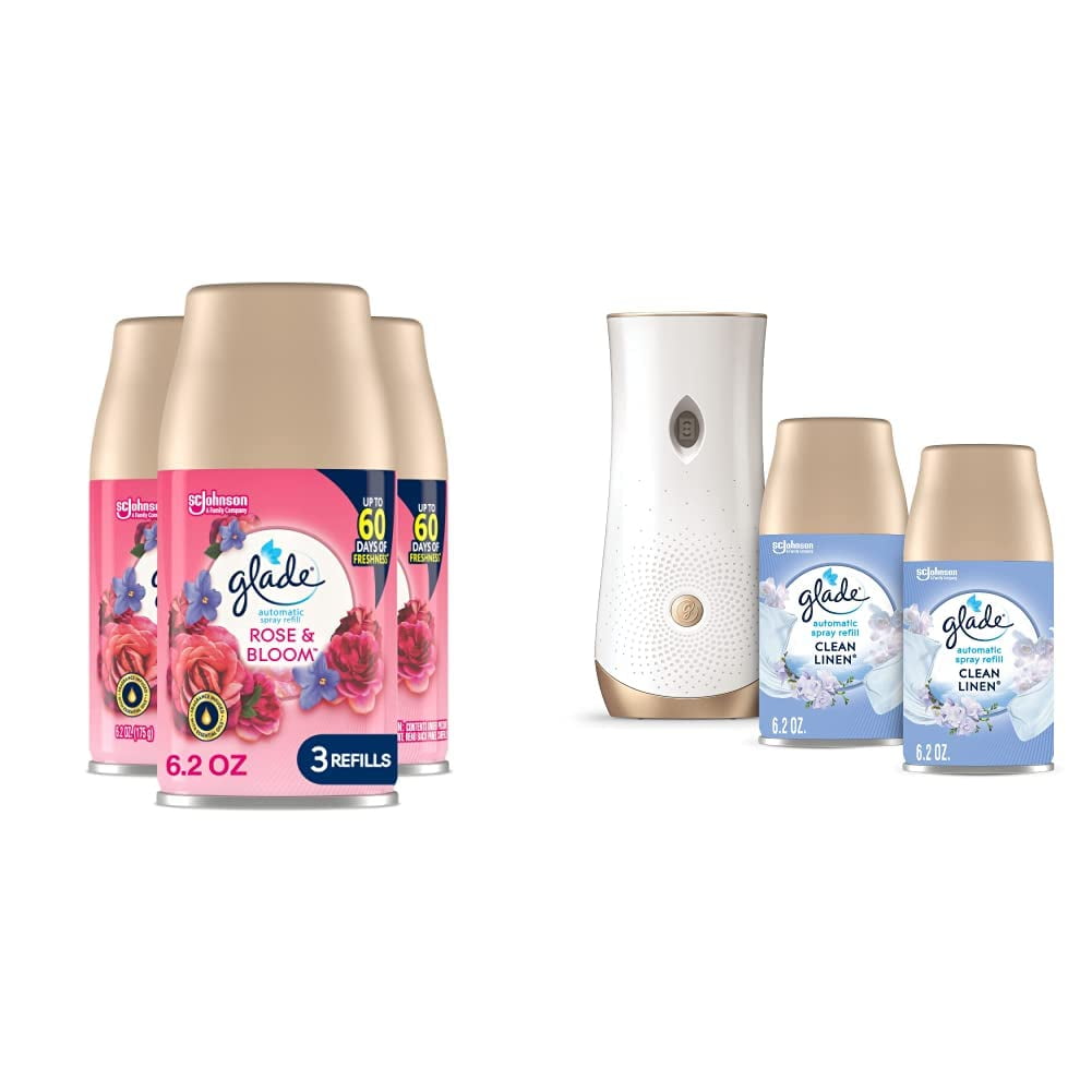 Glade Automatic Spray Refill, Air Freshener For Home And Bathroom, Rose