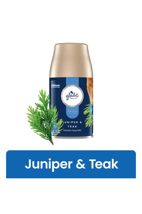 Automatic Spray Refill, Air Freshener, Infused with Essential Oils, Juniper & Teak, 6.2 oz, 1 Count