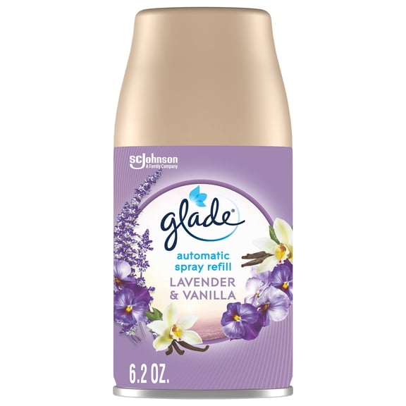 Glade Automatic Spray Refill, Air Freshener, Lavender & Vanilla, 6.2 oz