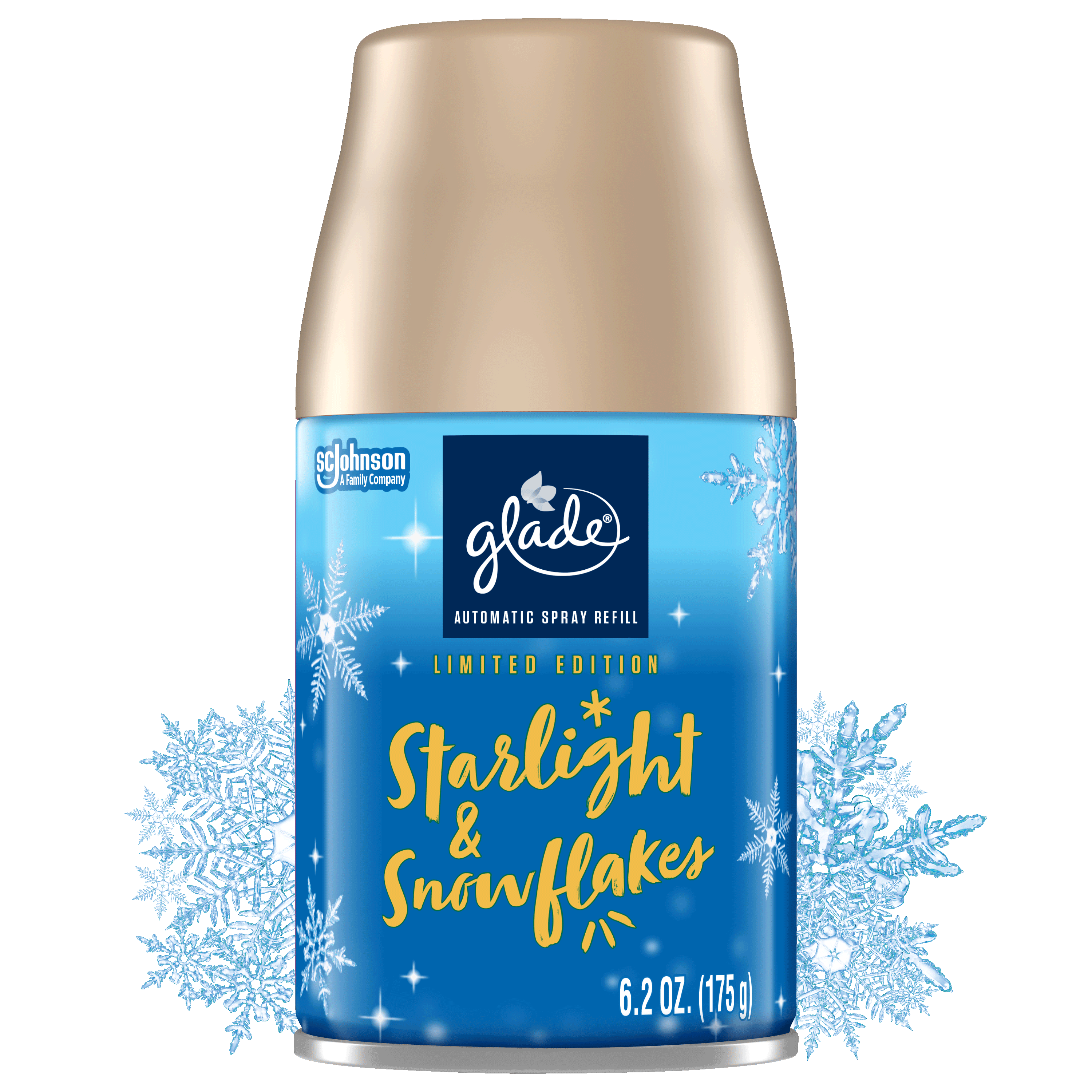 Glade Automatic Spray Refill Air Freshener Starlight Snowflakes 6 