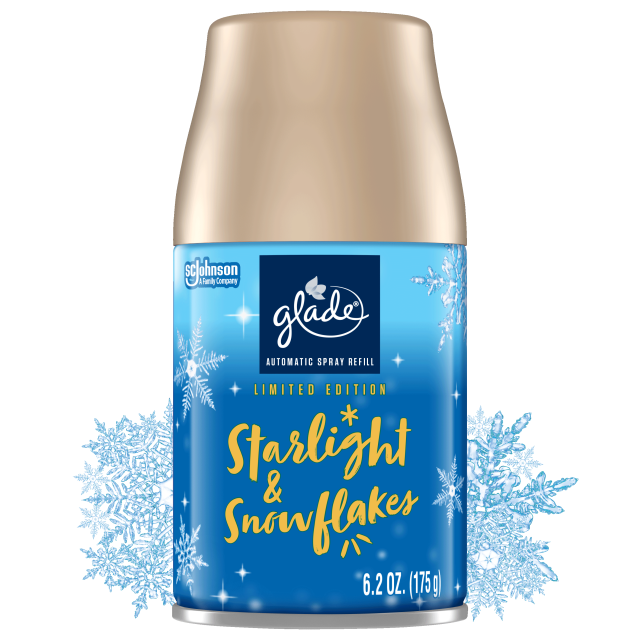 Glade Automatic Spray Refill, Air Freshener, Starlight & Snowflakes