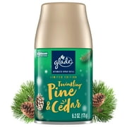Glade Automatic Spray Refill, Air Freshener, Twinkling Pine & Cedar, Fragrance Infused with Essential Oils, 6.2 oz