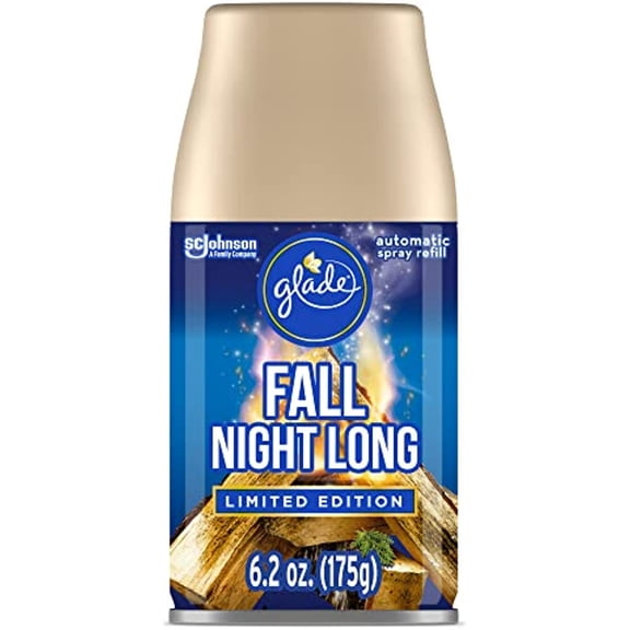 Glade Automatic Spray Refill, Air Freshener for Home and Bathroom, Fall Night Long, 6.2 Oz