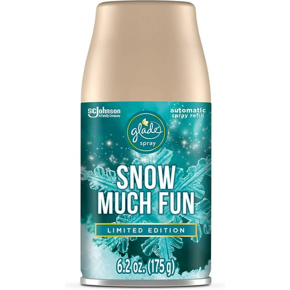 Glade Automatic Spray Refill Air Freshener for Home and Bathroom, Snow Much Fun, 6.2 Oz