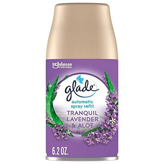 Glade Automatic Spray Refill, Air Freshener for Home and Bathroom, Tranquil Lavender & Aloe, 6.2 Oz