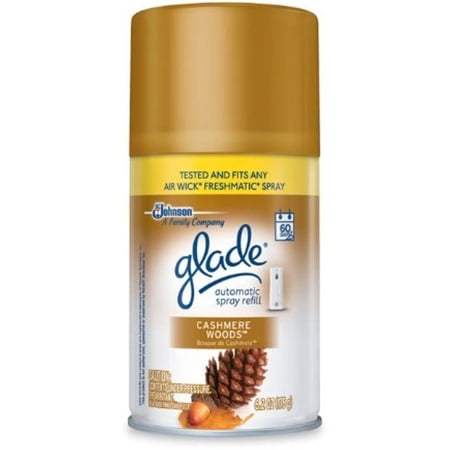 Glade Automatic Spray Refill, Cashmere Woods, 6.2 Oz (Pack Of 6)
