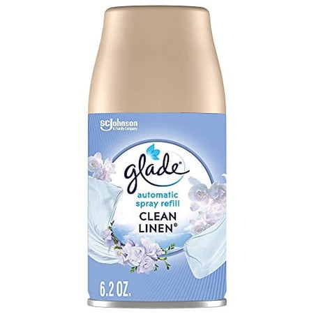 Glade Automatic Spray Refill, Air Freshener for Home and Bathroom, Clean Linen, 6.2 Oz
