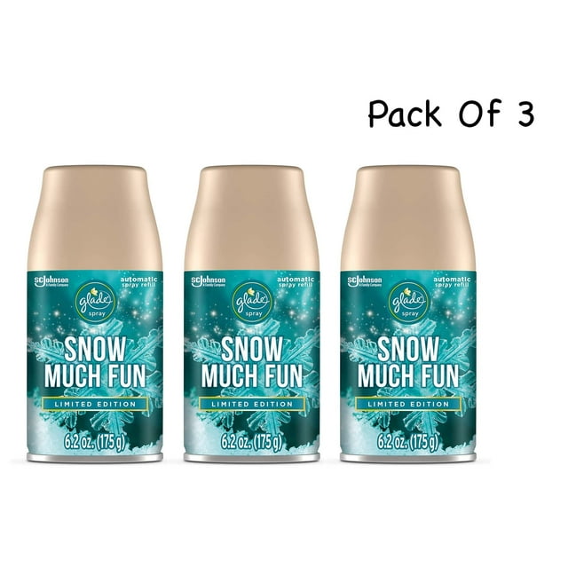 Glade Automatic Spray Refill, Snow Much Fun Air Freshener 6.2 Oz Pack