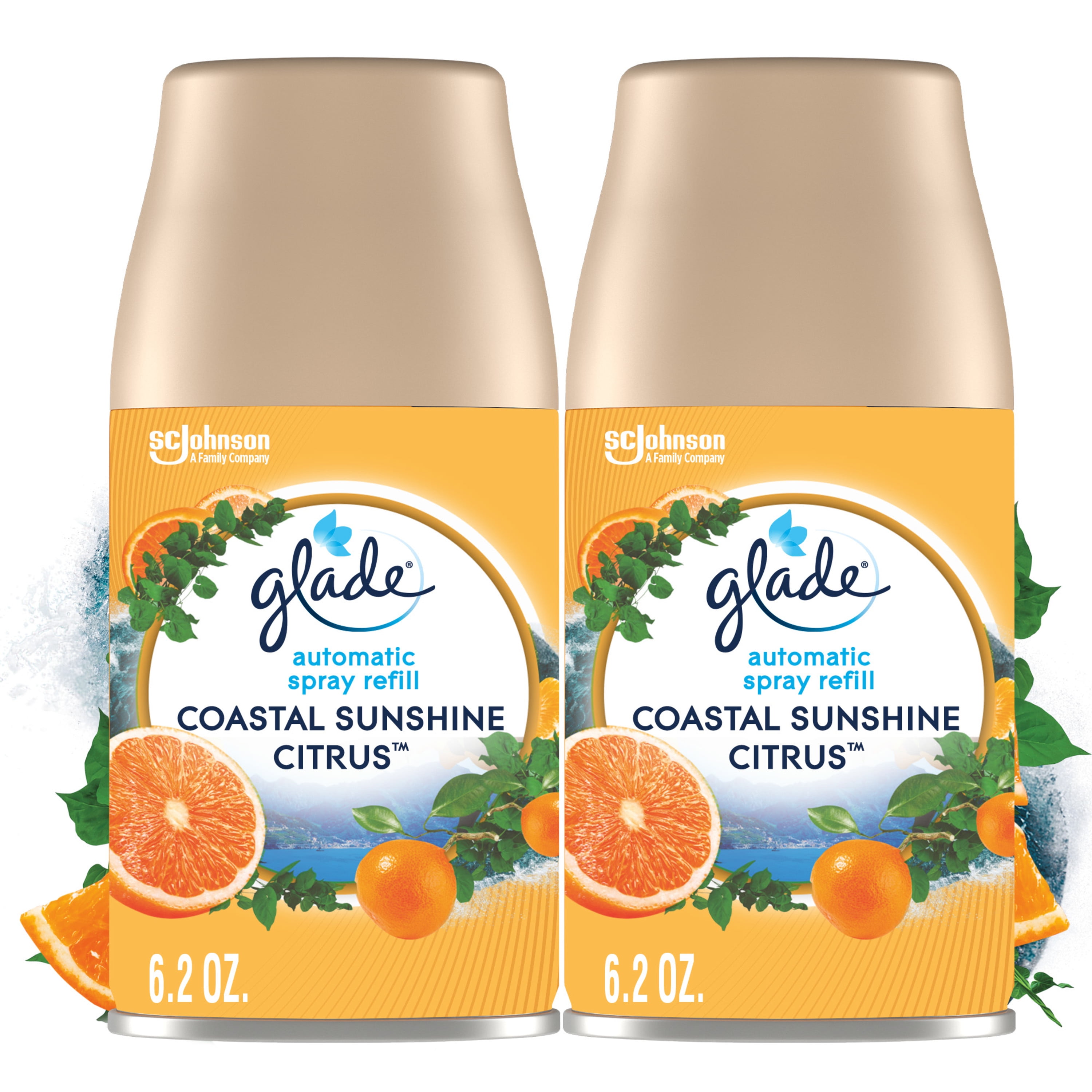 Glade Automatic Spray Refills, Air Freshener, Coastal Sunshine Citrus