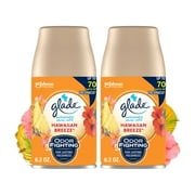 Glade Automatic Spray Refills, Air Freshener, Infused with Essential Oils, Hawaiian Breeze, 6.2 oz, 2 Count