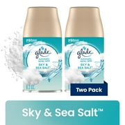 Glade Automatic Spray Refills, Air Freshener, Infused with Essential Oils, Sky & Sea Salt, 6.2 oz, 2 Count