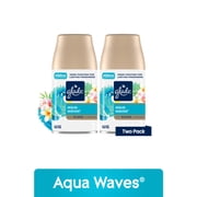 Glade Automatic Spray Refills, Air Freshener, Mothers Day Gifts, Infused with Essential Oils, Aqua Waves, 6.2 oz, 2 Count