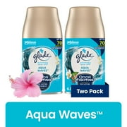Glade Automatic Spray Refills, Air Freshener, Mothers Day Gifts, Infused with Essential Oils, Aqua Waves, 6.2 oz, 2 Count