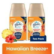 Glade Automatic Spray Refills, Air Freshener, Mothers Day Gifts, Infused with Essential Oils, Hawaiian Breeze, 6.2 oz, 2 Count