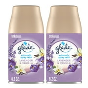 Glade Automatic Spray Refills, Air Freshener, Mothers Day Gifts, Infused with Essential Oils, Lavender & Vanilla, 6.2 oz, 2 Count