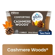 Glade Candle, Infused with Essential Oils, Cashmere Woods, 2 Count