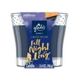 thumbnail image 1 of Glade Fall Night Long Candle - Scented, Woody & Earthy - 3.4 Oz, Blue, 1 of 2
