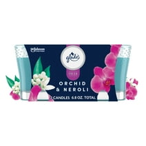 Glade Candle, Mothers Day Gifts, Infused with Essential Oils, Orchid & Neroli Scent, 2 Count