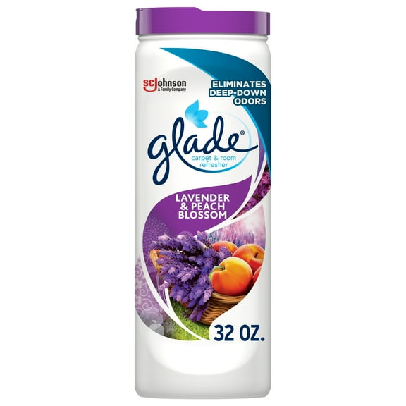 Glade Carpet & Room Freshener 1 CT, Lavender & Peach Blossom, 32 OZ. Total, Air Freshener