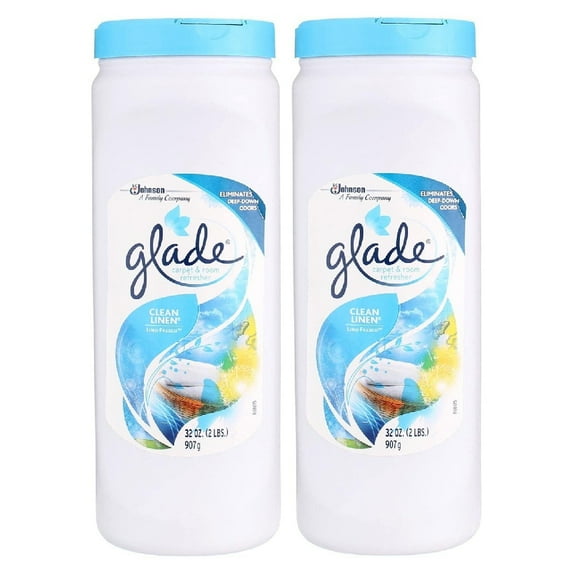 Glade Carpet and Room Refresher Clean Linen 32 oz, 2 Pack
