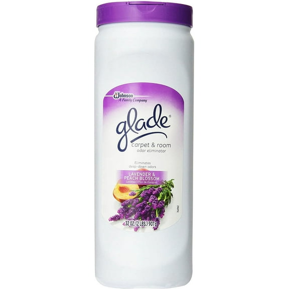 Glade Carpet and Room Refresher, Deodorizer for Home, Pets, and Smoke, Lavender and Peach Blossom, 32 Oz