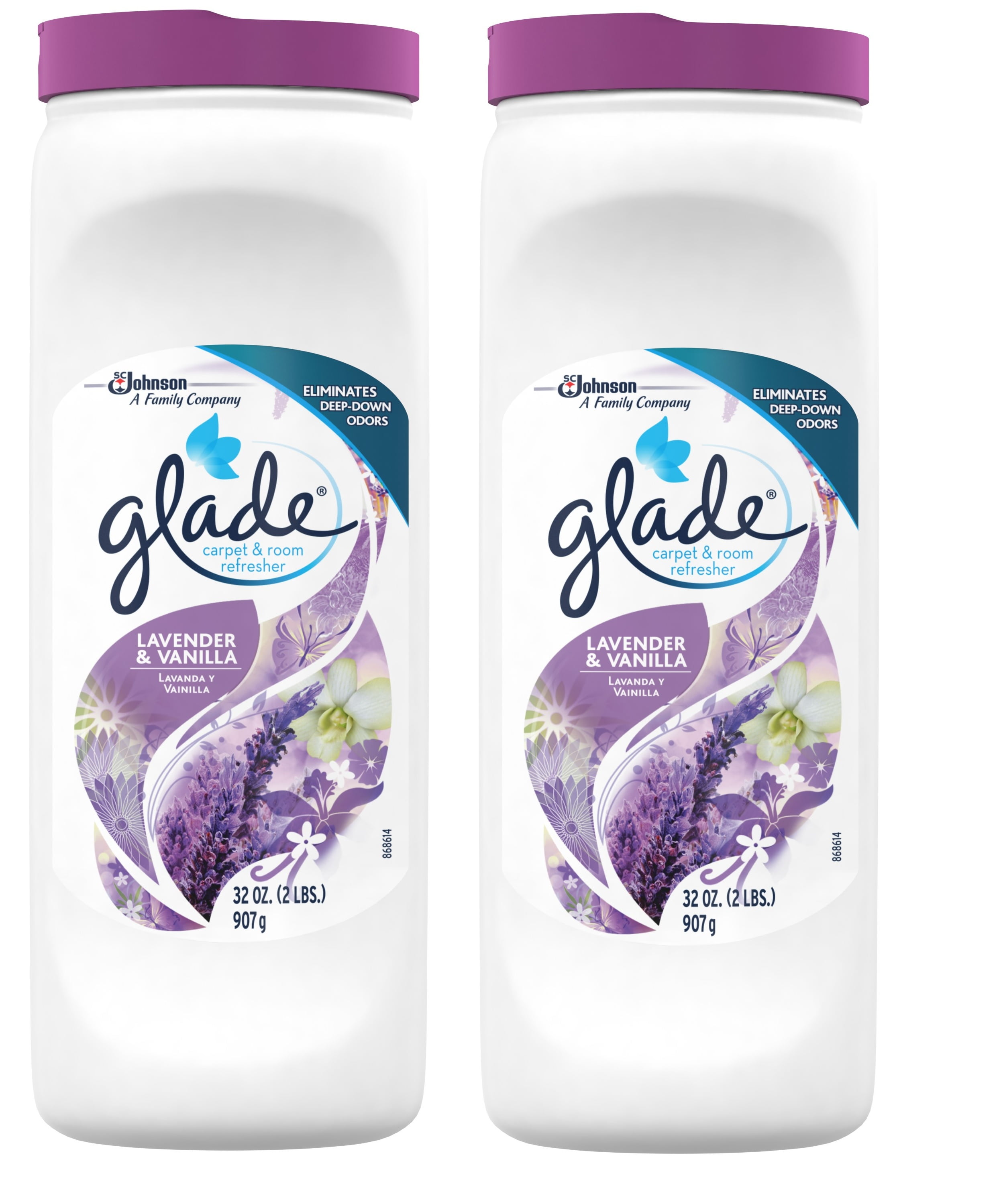 Glade Carpet and Room Refresher, Lavender and Vanilla, 32 Ounce, 2 Pack