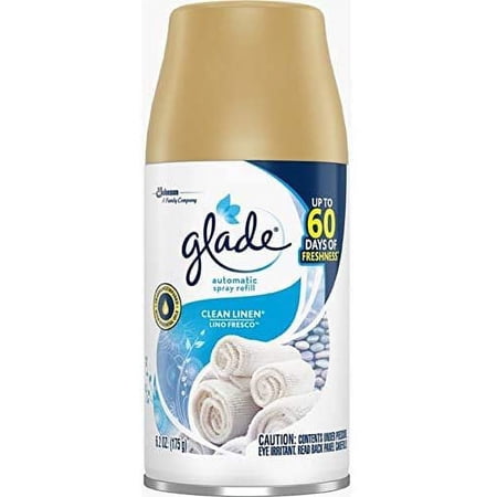 Glade Clean Linen Scent Air Freshener Refill 6.2 oz. Aerosol