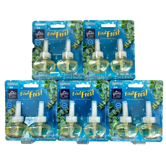 Glade First Frost Limited Edition Plugin oil Refills NEW Scent 6 twin packs