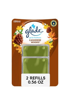Gel Air Freshener, 2 Refills, Cashmere Woods, 2 x 0.28 Oz