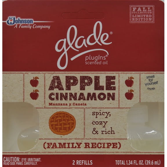 Glade Gld Fall Oil2ct Rf Apple Cinn 1.34 Fl Oz