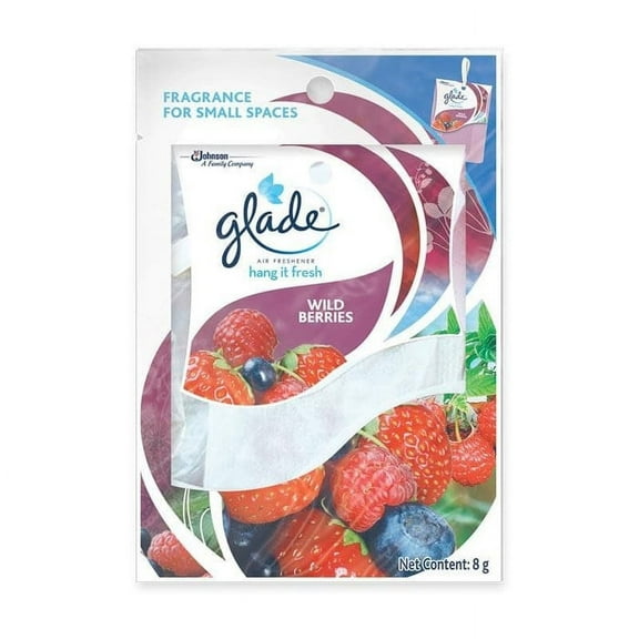 Glade Hang It Fresh Air Freshener Fragrance For Small Spaces Wild Berries Scent Pack of 3